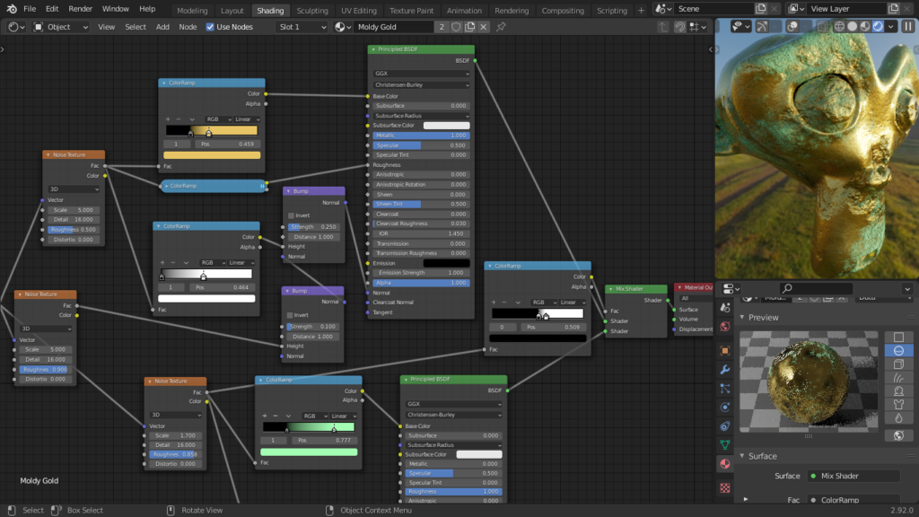 Texturizado en Blender Node Editor