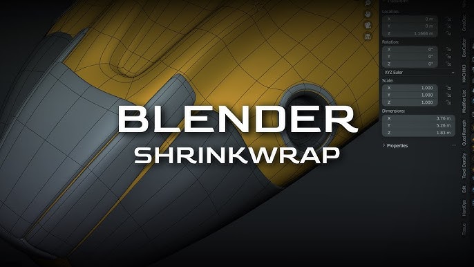 Shrinkwrap en Blender