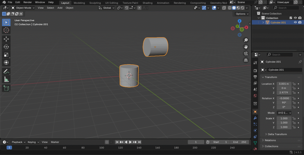 Unir dos objetos en Blender